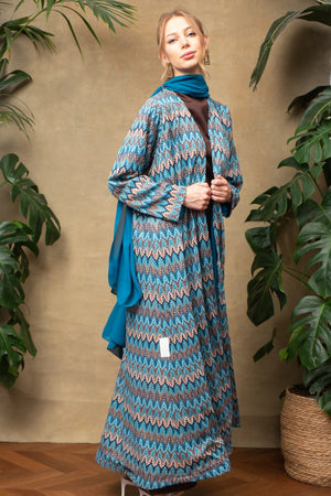 Ayla in Blue Abaya
