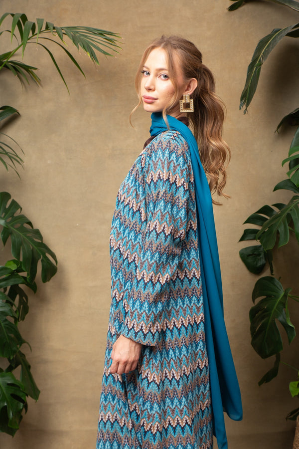Ayla in Blue Abaya