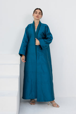 Blaze Abaya in Aqua