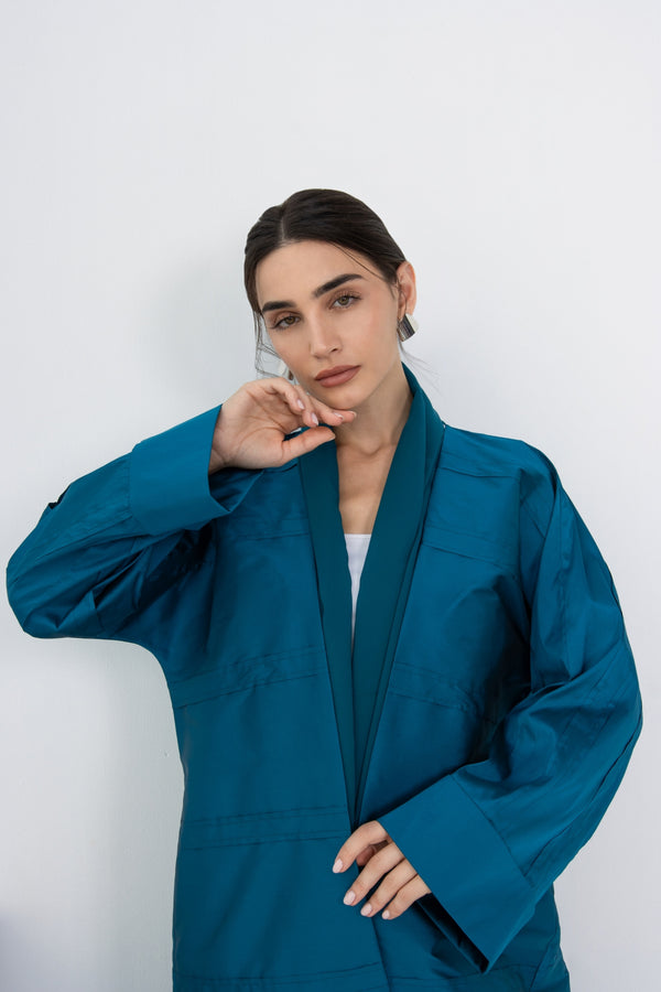 Blaze Abaya in Aqua