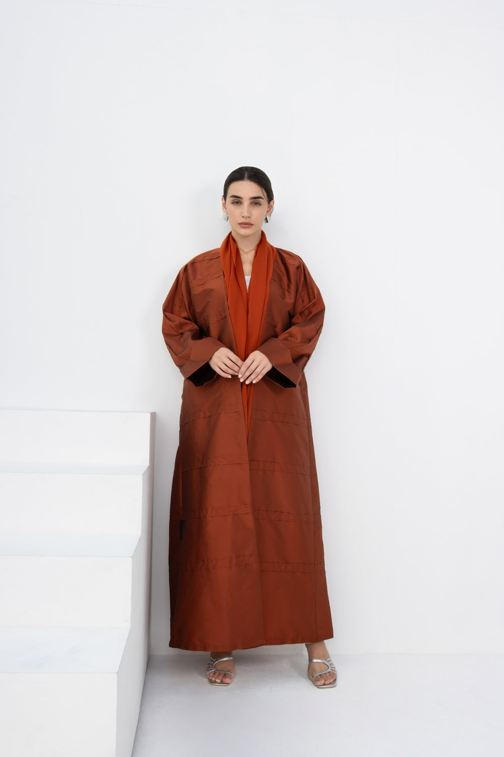 Blaze Abaya in Burnt Orange