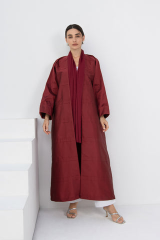 Blaze Abaya in Cherry