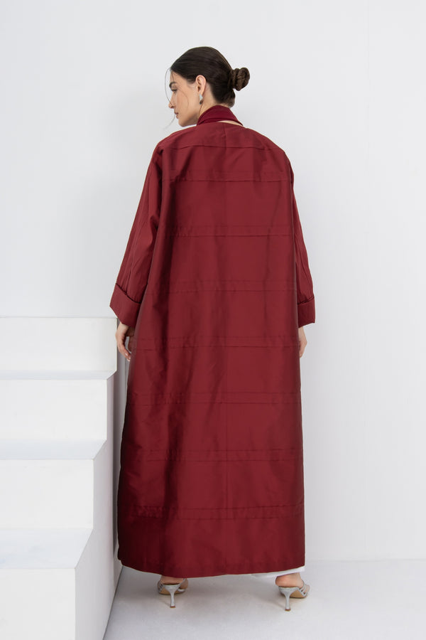 Blaze Abaya in Cherry