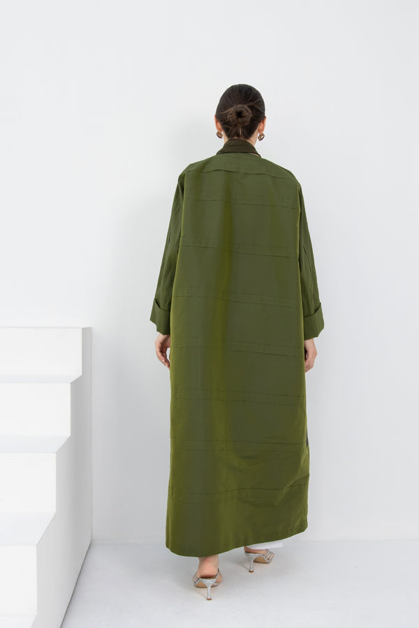 Blaze Abaya in Olive Green