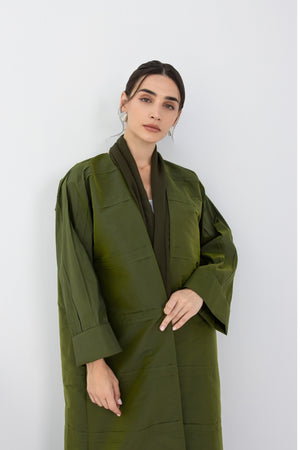 Blaze Abaya in Olive Green