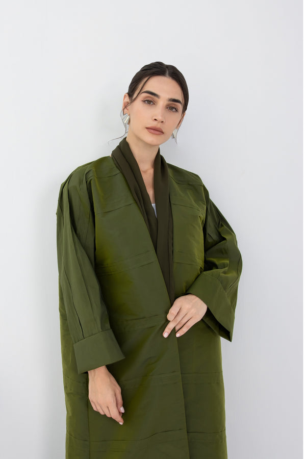Blaze Abaya in Olive Green