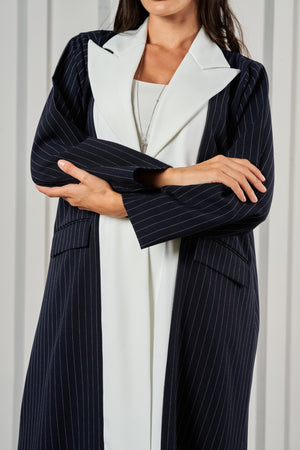 Brindled Abaya in Navy