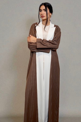 Brindled Abaya in Brown