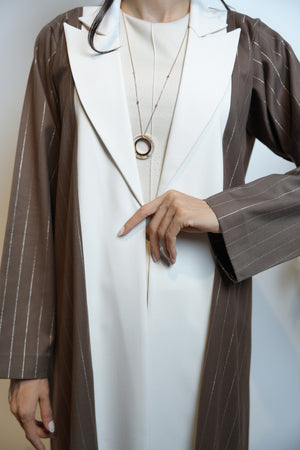 Brindled Abaya in Brown