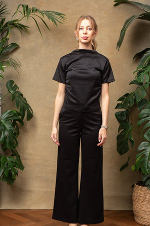 Camille Set in Black Satin