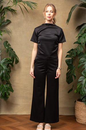 Camille Set in Black Satin