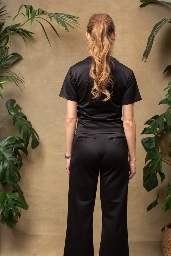 Camille Set in Black Satin