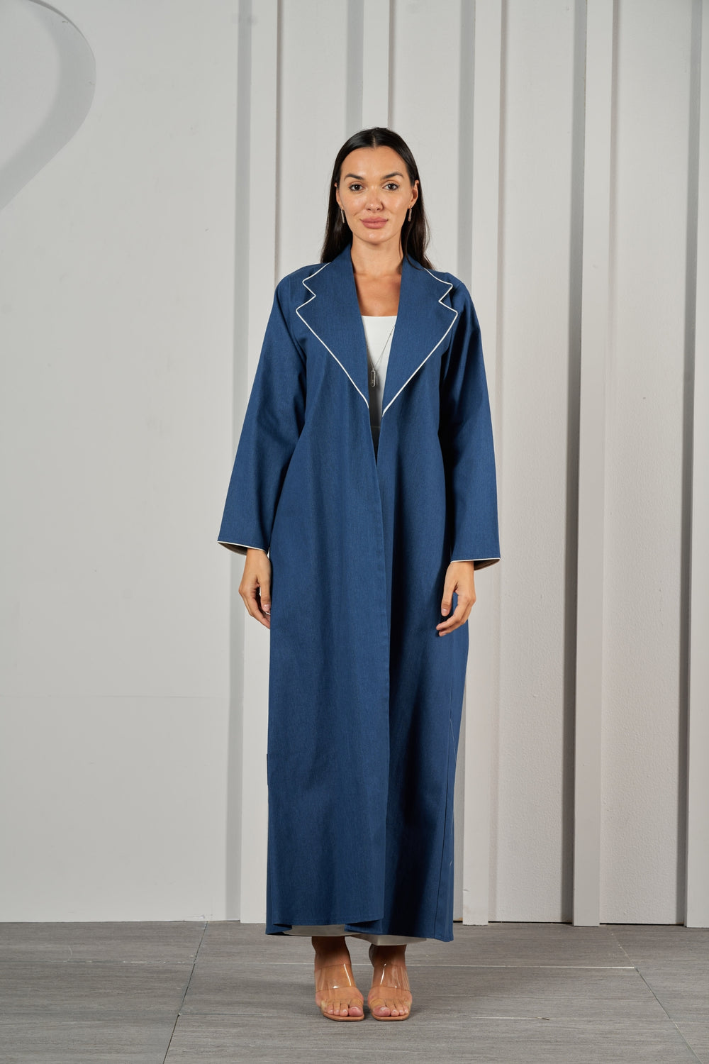 Denim Blazer Abaya