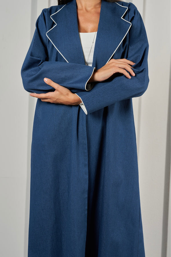 Denim Blazer Abaya