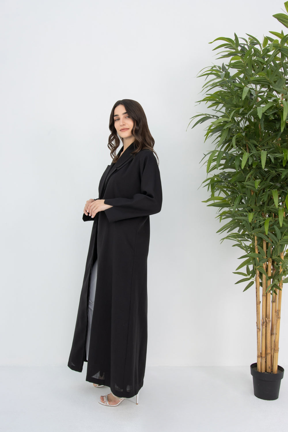 Double Collar Blazer in Black