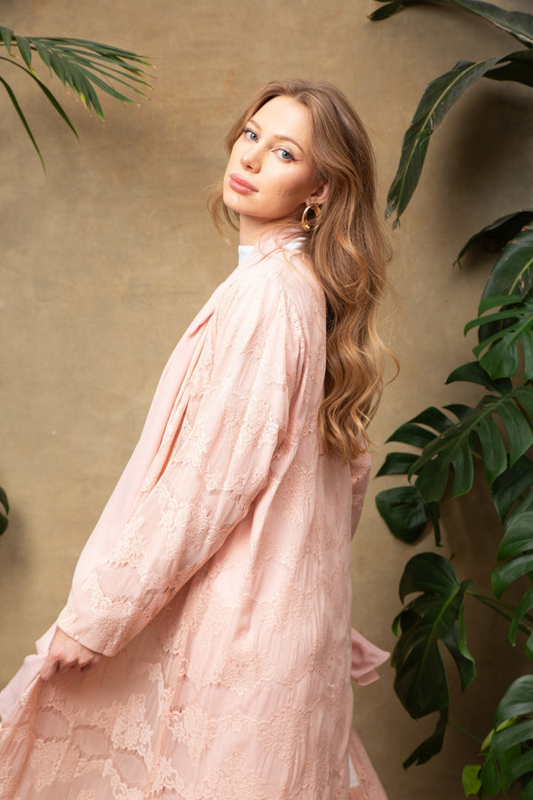 Droplet in Apricot Abaya