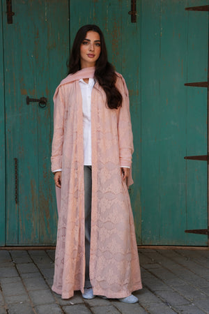 Droplet in Apricot Abaya