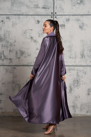Glassy Abaya in Lilac Purple (Reversable)
