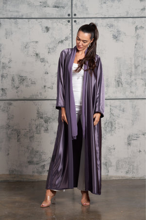 Glassy Abaya in Lilac Purple (Reversable)
