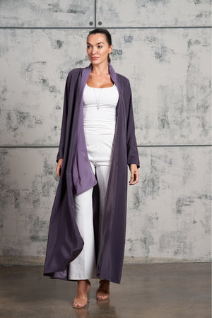 Glassy Abaya in Lilac Purple (Reversable)
