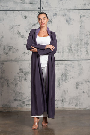 Glassy Abaya in Lilac Purple (Reversable)