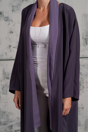 Glassy Abaya in Lilac Purple (Reversable)