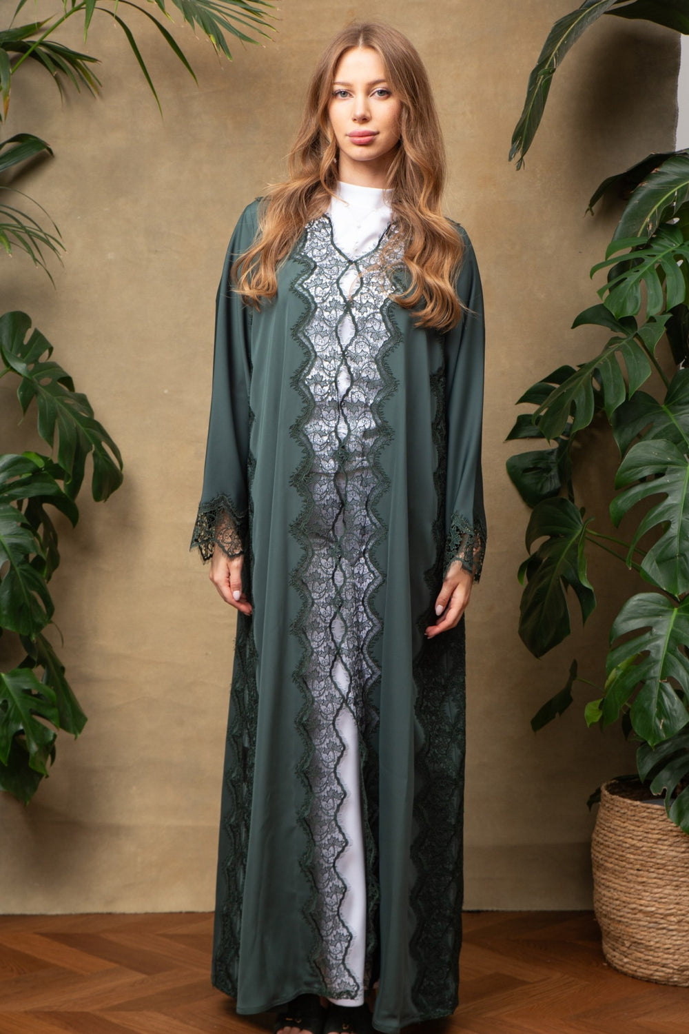 Juliet in Forest Lace Abaya
