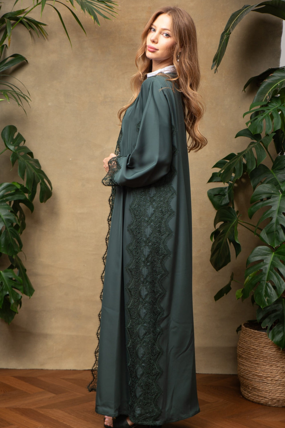 Juliet in Forest Lace Abaya