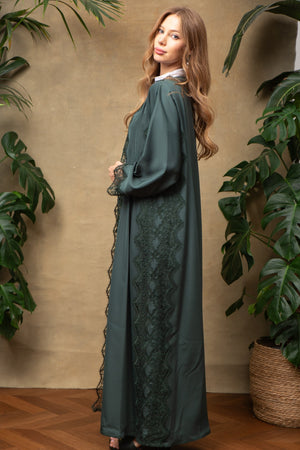 Juliet in Forest Lace Abaya