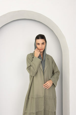 Layered Blazer in Sage Green