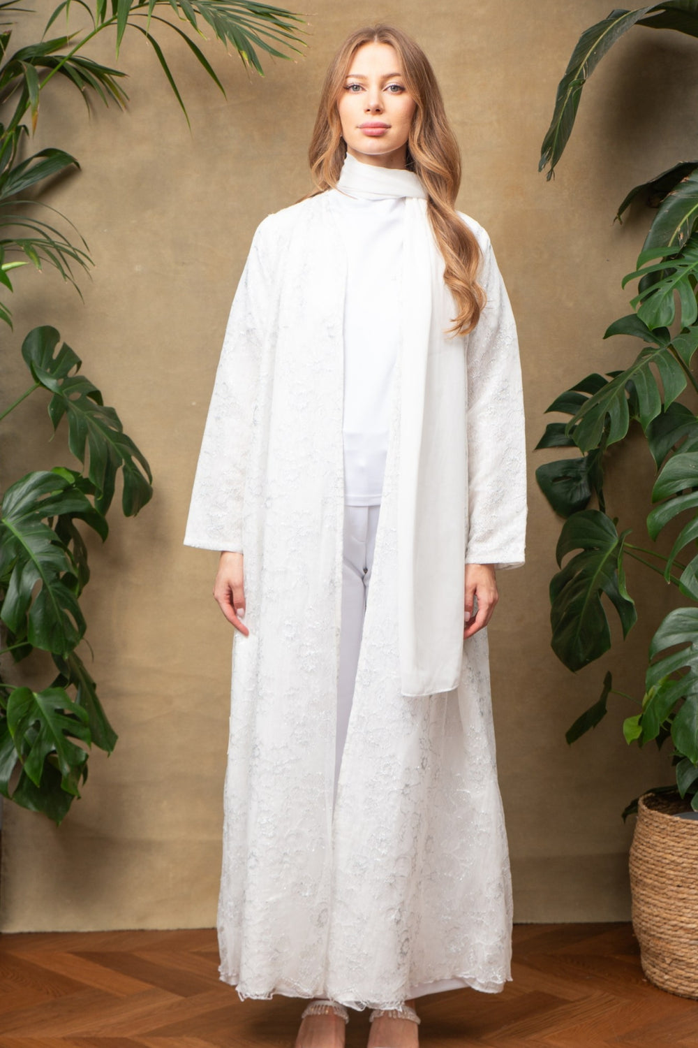 Lina in White Abaya