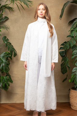 Lina in White Abaya