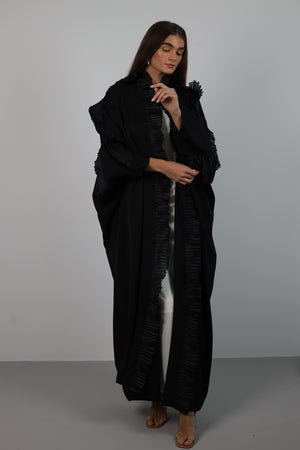 Peonne Abaya in Black