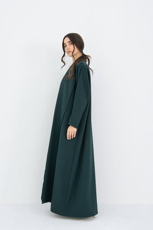 The Cloud Abaya in Emerald Green
