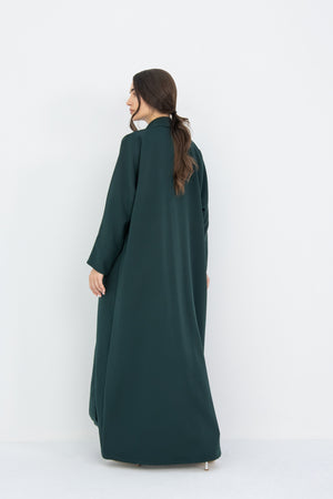 The Cloud Abaya in Emerald Green