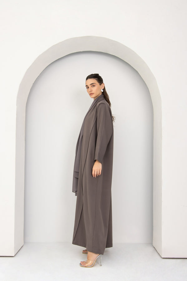 The Cloud Abaya in Mocha