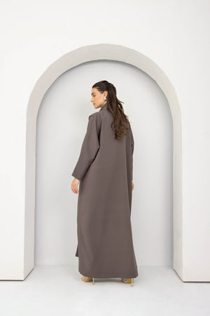 The Cloud Abaya in Mocha