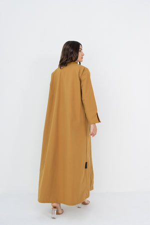 Tolly Blazer Abaya in Mustard