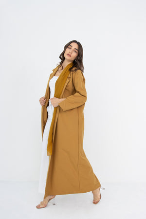 Tolly Blazer Abaya in Mustard
