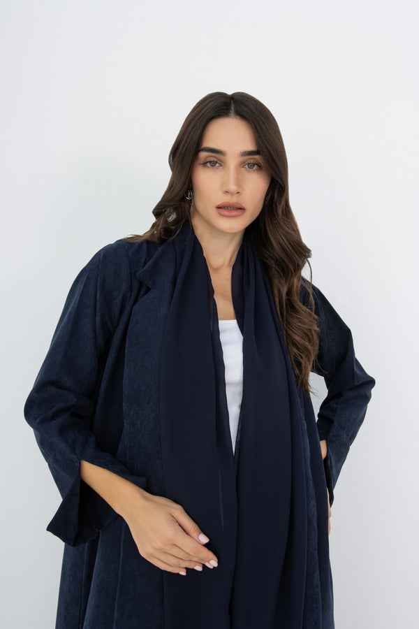 Tolly Blazer Abaya in Navy