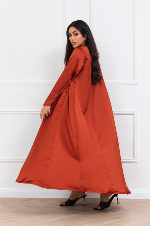 Umber in Burnt Orange Abaya