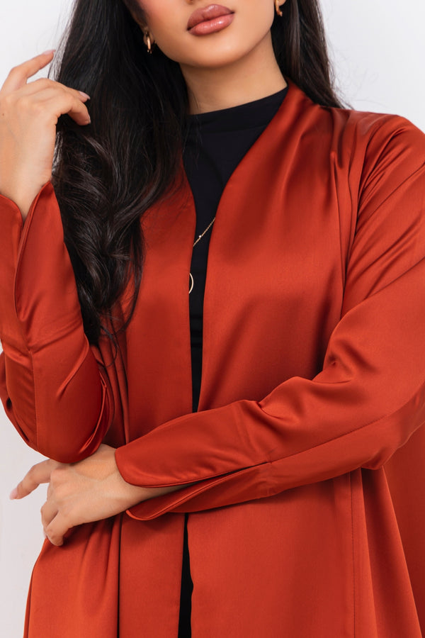 Umber in Burnt Orange Abaya