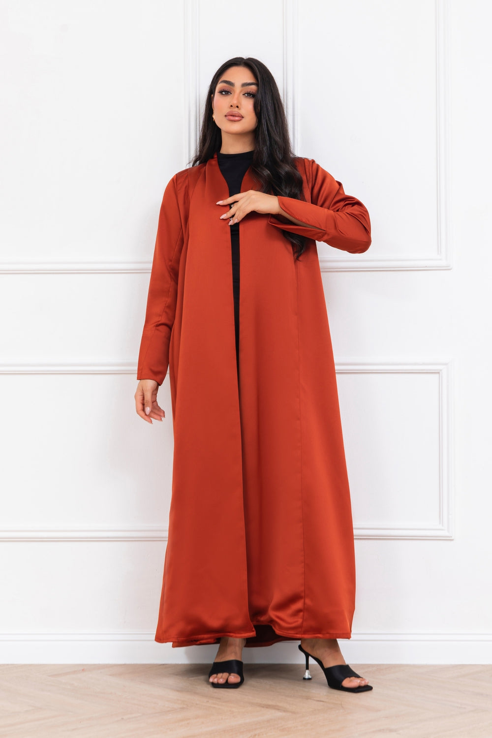 Umber in Burnt Orange Abaya