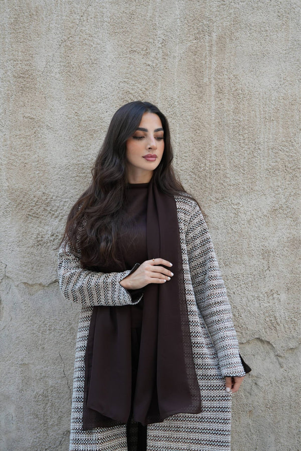 Velia in Burnished Copper Abaya
